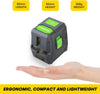 Laser Level, 25M/82ft Green Beam Cross Line Laser Level, Laser Levels Self Leveling with 2 Lines Horizontal/Vertical, 2 Mode Manual/Self-Leveling, IP54, 360° Magnetic Bracket, 2 xAA Batteries