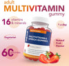 Multivitamin Gummies for Men & Women with 16 Essential Vitamins, 60 Vegetarian Gummies - 2 Months Supply. Supports The Immune System. Orange Flavour Chewable Adult Multivitamins