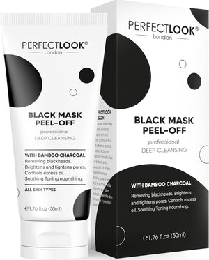 Peel Off Face Masks for Blackhead Remover and Acne Scar Treatment - Organic Skincare Solution for Unclogging Pores, Controlling Excess Oil and Revitalizing Complexion with Activated Bamboo Charcoal