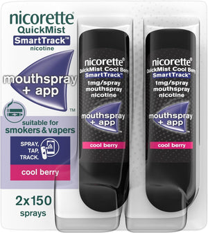 ® QuickMist SmartTrack™ Mouthspray- 2 x 150 sprays (Cool Berry) (Packing May Vary)