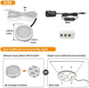 Under Cabinet Light Kit, LED Puck Lights, 15W, 1500LM, Cool White, Display Cabinet Lighting, Disc Light for Kitchen, Closet, Counter, Cupboard, Shelf, Wardrobe and More, Set of 6