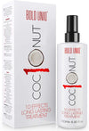 Coconut Heat Protection Spray - Leave-in Hair Protect Treatment for Dry Hair, Anti-Frizz, Fade Protect, Anti-Static, Heat Defence, Add Shine and Body - 10 Benefits All in One Styling Product - 250ml