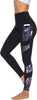 Women's High Waisted Gym Leggings - Full Color Printed Leggings, Non See Through Yoga Pants with Pockets