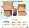 50 Pack 6x4x3 Inch Small Cardboard Boxes for Posting (15.3x10.2x7.6cm), Brown Shipping Box for Mailing, Corrugated Packaging Boxes for Small Business