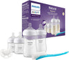 Philips  Baby Bottle Newborn Gift Set - 4 Baby Milk Bottles, Ultra-Soft Pacifier and Bottle Brush, Babies Aged 0-12 Months+ (Model SCD838/11)