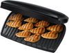 Large Electric Grill [Non stick, Healthy, Griddle, Toastie, Hot plate, Panini, BBQ, Energy saving, Vertical storage, Easy clean, Drip tray, Ready to cook light] Black, 2400W 23440