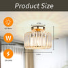 Crystal Ceiling Light - Easric Modern Ceiling Lights Living Room LED Ceiling Lighting Industrial Chandeliers Ceiling Lights for Bedroom Hallway Kitchen Bathroom,Warm Gold