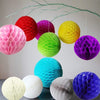 12 Pack Tissue Paper Honeycomb Balls, Poms Birthday Baby Shower Wedding Decorations (Colorful)