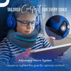 Kids Travel Neck Pillow (8-12 Y/O) – Patented Soft Toddler Pillow for Head & Chin Support in Car Seat, Airplane, and Flight Sleeping. Adjustable Size. Washable. Carry Bag. Medium, Light Blue