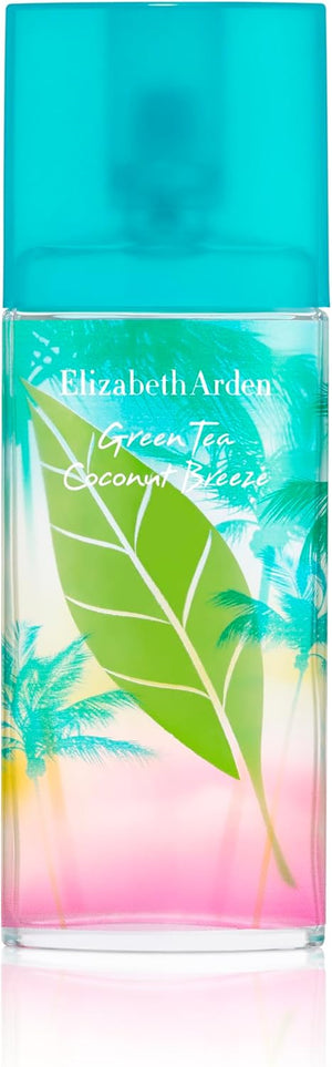 Green Tea Coconut Breeze Eau de Toilette Spray (100ml) Citrus, Floral & Fruity Fragrance, Luxury Perfume for Women