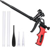 Foam Gun,  Professional Foaming Gun, Needn't Cleaner PU Foam Expanding Applicator Gun, Dispensing Insulation Foam Gun, Heavy Duty Foam Spray Application Gun for Caulking, Insulation (Black)