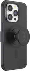 : PopCase PlantCore for MagSafe - Plant-Based Phone Case for iPhone 14 Pro with a Repositionable PopGrip Slide Phone Stand and Grip with a Swappable Top - Black