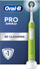 Pro Junior Kids Electric Toothbrush, 1 Toothbrush Head, 3 Modes with Kid-Friendly Sensitive Mode, for Ages 6+, 2 Pin UK Plug, Green