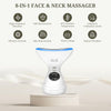 Face Massager EMS Facial Massager with LED Display 3 Light Modes Face Massager Electric 43℃ Face Lifting Device High Frequency Vibration for Wrinkle Anti-Aging Neck Skin Tightening Lifting