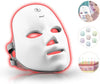 Red Light Therapy Mask LED USB charged Cordless 7 Colours Face Mask Red Green Blue & More Wireless Rechargeable Infared for Skin Tightening, Acne Treatment, Anti-aging Smooth Wrinkles Fine Lines