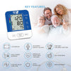 Blood Pressure Monitor CE Approved UK for Home Use - Medical Upper Arm Blood Pressure Machine - Heart Rate Monitor - Hypertension Detector - Adjustable 22-42cm Large Adult Cuff - LCD Display