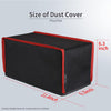 Nylon Horizontal Dust Cover for Xbox Series X Console, Soft Neat Lining Dust Guard, Anti Scratch Waterproof Cover Sleeve for Xbox Series X Console - Black & Red Trim