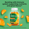 Immuno Multivitamin Gummies - Immune System Support Including Vitamin D, C, A, B-Complex (B6, B7, B12), E and Zinc - Supplement for Women, Men and Kids - 60 Gummies - Orange Flavour