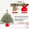 2ft/61cm Mini Artificial Christmas Tree, Tabletop Xmas Tree with Cement Base Holiday Decoration Green-1 Pack