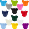 40L 40 Litre Large Robust Flexi Tubs - Set of 3 - Mixed Assorted Colours Randomly Picked - Multi Purpose Flexible Rubber Storage Container Buckets