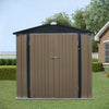 " 6X4 Metal Garden Shed - Secure Outdoor Storage Solution for Your Tools"