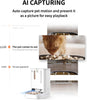 Automatic Cat Feeder with Camera,1080P HD Video with Night Vision, 5L Auto Pet Feeder, 2-Way Audio, Battery-Backup, Low Food Sensor, Anti-Stick Bowl, 2.4G WiFi Enabled Cat Food Dispenser