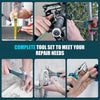 Home Tool Kit 206-PCs - Household Tool Set with 12V Cordless Drill Portable Starter Power Tool Combo Kits - Basic General Homeowner Tool Box for Men & Women for Yard & Office & House Repair