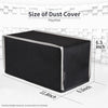 Nylon Horizontal Dust Cover for Xbox Series X Console, Soft Neat Lining Dust Guard, Anti Scratch Waterproof Cover Sleeve for Xbox Series X Console - Black & Light Gray Trim