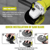 Angle Grinder,  Corded Cutting Grinding Polishing, with Disc, Side Handle, 850 W 220-240 V Cutter, Adjustable Pin,115mm+ 6 Discs