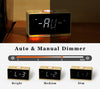 Bedside Alarm Clock Radio, 1.4" White LED Display Clock with Bluetooth, FM Radio, Dual Alarm, Sleep Timer, Snooze Function, Dimmer and Night Light CKS718W