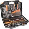 Combination 246Pc Drill Bit Set. Includes HSS Titanium Twist Drill bits, Wood Drill Bits, Screwdriver Bits, Masonry Drill Bits set & More with drill bit sets Storage Case Included