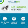 Thealoz Duo Eye Drops - Rapid & Long-Lasting Relief for Dry, Tired & Sore Eyes | Gentle, Preservative-Free Formula | Suitable for Contact Lens Wearers | Pack of 2 x 10ml (600 Drops)