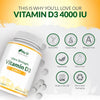 Vitamin D3 4000 IU - 400 Vegetarian Tablets - 13 Month Supply - High Strength 100 mcg Vitamin D - Immune System, Bone and Muscle Function Support -