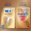 Real Feel Condoms, Regular Fit, 30s, Latex Free, Extra Silicone Lube, Easy On Shape