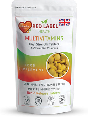 Multivitamin 360 Tablets (1 Year Supply) for Men & Women High Strength Multi Vitamin Supplement for Immune Support & Wellbeing, One a Day Multivitamins