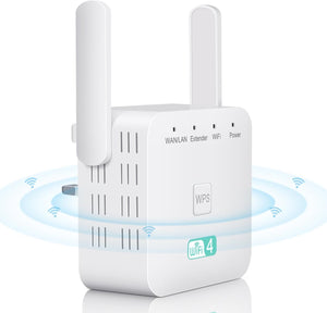 WiFi Extender WiFi Booster - Up to 3650 Sq.Ft Coverage, WiFi Extender Booster WiFi Booster Range Extender with Ethernet Port, 300Mbps 2.4GHz, 2024 Newest