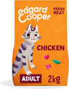 Edgard and Cooper Dry Cat Food Grain Free Adult Chicken 2kg - Natural, Fresh Meat for indoor or outdoor cats, Junk free, Healthy Ingredients, help support sensitive stomachs