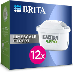 MAXTRA PRO Limescale Expert Water Filter Cartridge 12 Pack (New) - Original  Refill for Ultimate Appliance Protection, reducing impurities, Chlorine and Metals