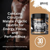 Pump Non Stim Pre-Workout Powder 225g – Nitric Oxide Supplement – Contains Citrulline Malate, Cyclic Dextrin for Energy, Focus, and Performance – 30 Servings (Cola Cube)