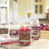 Scented Candle, Red Apple Wreath Large Jar Candle, Long Burning Candles: up to 150 Hours, Perfect Christmas Gifts for Women