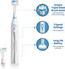 Sonic Rechargeable Toothbrush - Unique Pefectly Angled Triple Headed Electric Toothbrush (31,000 VPM)