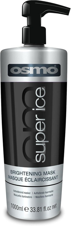 Super Ice Brightening Mask. Pigmented Black Intensive Mask to Brighten Blonde Hair. Jojoba Oil & Aloe Vera. 1000ml.