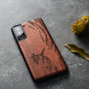 Wood Case for Galaxy S22 Case 2022 [Hard Real Wood & Soft TPU] Shockproof Hybrid Protective Cover Unique & Classy Wooden Case Compatible with Samsung S22 Case (Wave Off Kanagawa-Rosy)