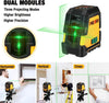 30m Laser Level, Rechargeable Self Leveling Cross Line Green, Horizontal and Vertical Line Laser Level with Magnetic Holder, USB Charging, for Construction, Floor Tiles, House Decoration