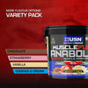 Muscle Fuel Anabolic All-In-One Muscle Mass Gainer, Variety Flavour Pack - 4kg, 54g Protein Powder, 5g Creatine Powder & 5g BCAA Powder For Maximum Muscle Growth, Post Workout Recovery Drink Mix