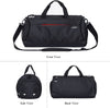 Sports Gym Bag with Shoes Compartment and Wet Pocket, Travel Duffle Bag for Men and Women