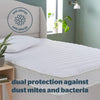 Anti-Allergy Single Mattress Topper - Thick Deep Mattress Pad Protecting Against Allergies and Dust Mites - Hypoallergenic and Machine Washable - Single Bed,White