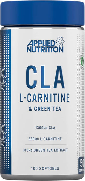 CLA L Carnitine & Green Tea - Natural Energy from CLA Conjugated Linoleic Acid, Fat Burning Blend Supplement, Support Weight Management, 100 Veggie Softgels - 50 Servings