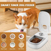 Automatic Cat Feeder, 350ML Cat Feeder Automatic with 48H Timer, Dry and Wet Food Cat Food Dispenser, Timed Cat Feeding Station, Automatic Pet Feeders for Cats Dogs Kittens Puppies