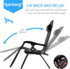 Zero Gravity Chair, Heavy Duty Textoline, Outdoor & Garden Sunloungers, Reclining & Folding Chair with Cup Cup And Phone Holder Plus Headrest Pillow